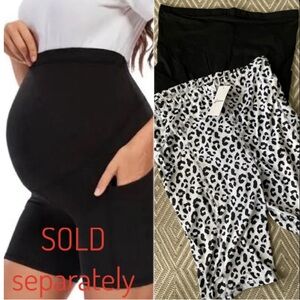 New women’s Sz L  Maternity motherhood Bike comfortable cell pocket shorts pants